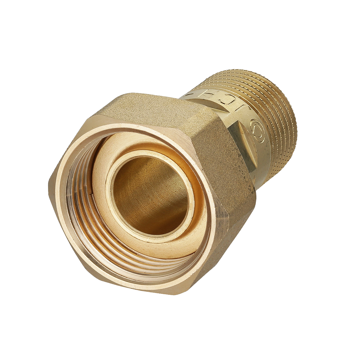 Skruvanslutning i mässing